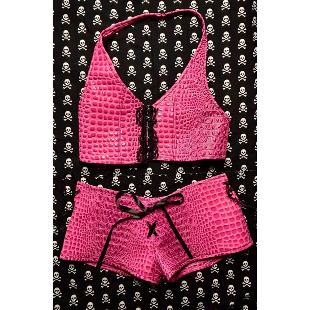 Handmade Y2K Emo Bratz Inspired Snake Skin Set